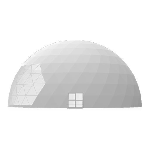 钢照明圆顶 - 25M - Shelter Dome - PVC / 弯曲 / 透明