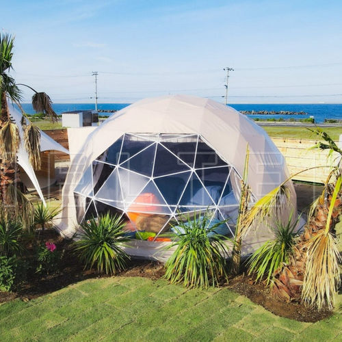 玻璃照明圆顶 - 6M GLAMPING DOME - Shelter Dome - 钢 / 弯曲 / 带排烟口