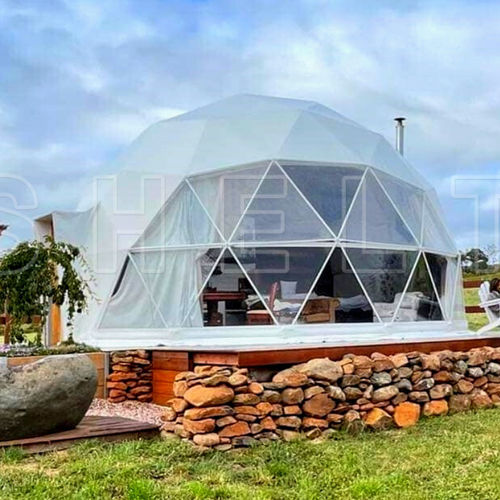 玻璃照明圆顶 - 8M GLAMPING DOME - Shelter Dome - 钢 / 弯曲 / 带排烟口