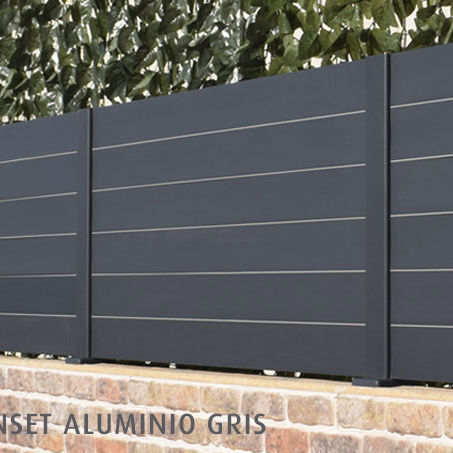 百叶窗式围栏 - Sunset aLU - Modular Signs S.L. - 住宅 / 铝 / 直线型