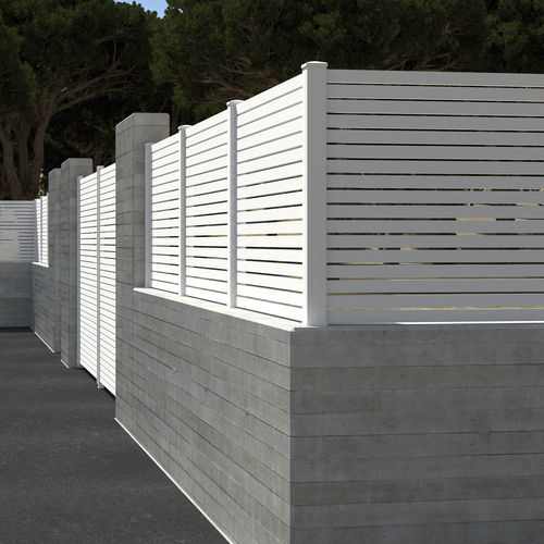 百叶窗式围栏 - Hermes - Modular Signs S.L. - 住宅 / PVC / 直线型