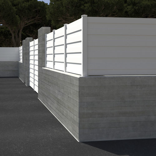 百叶窗式围栏 - Alterna - Modular Signs S.L. - 住宅 / PVC / 直线型