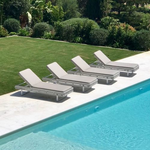 现代风格日光浴躺椅 - SIENNA  - G&G Italia Designer Furniture - 布料 / 铝制 / 商用