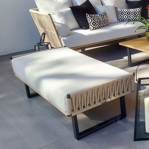 现代风格脚凳 - SIENNA CANASTA - G&G Italia Designer Furniture - 布料 / 泡沫 / 石膏灰泥