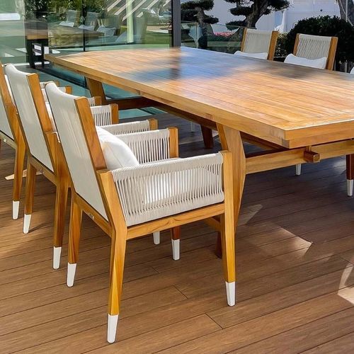 现代风格扶手椅 - AMALFI - G&G Italia Designer Furniture - 聚氨酯发泡 / 防水面料 / 绳编