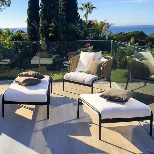 现代脚凳 - STELLA - G&G Italia Designer Furniture - 布料 / 泡沫 / 石膏灰泥