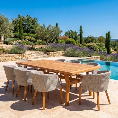 现代风格餐厅椅 - MOMENTUM - G&G Italia Designer Furniture - 用于室外 / 铝 / 柚木