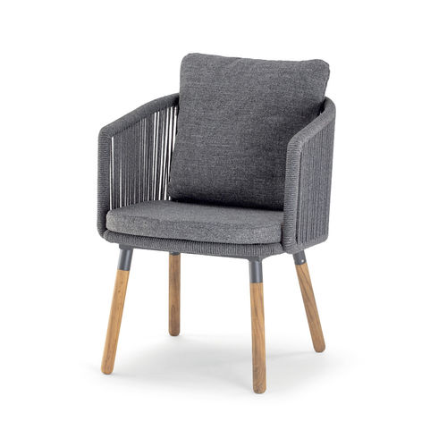 现代风格椅子 - BAHAMAS ARMCHAIR - GRATTONI S.R.L. - 户外 / 绳编 / 腈纶织物