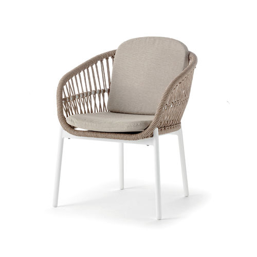 现代风格椅子 - ELBA ARMCHAIR - GRATTONI S.R.L. - 户外 / 铝制 / 布料