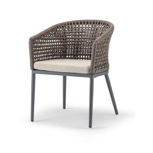 现代风格椅子 - CUBA ARMCHAIR - GRATTONI S.R.L. - 户外 / 绳编 / 腈纶织物