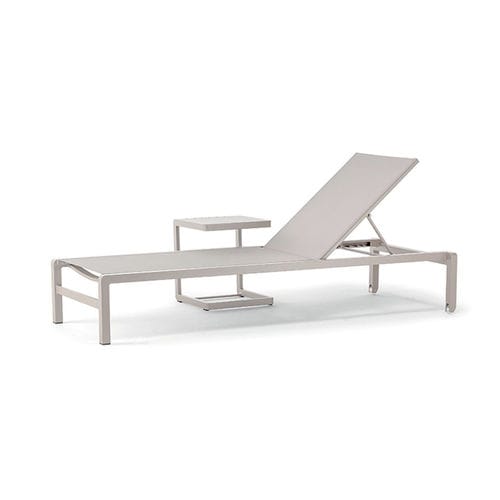 现代风格日光浴躺椅 - GS 927 SUNBED  - GRATTONI S.R.L. - Textilene® 材质 / 铝制 / 可叠放