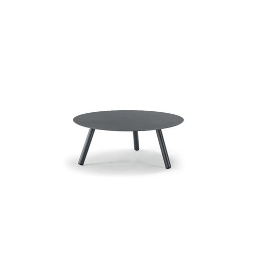 现代风格茶几 - BAHAMAS ALU COFFEE TABLE - GRATTONI S.R.L. - 铝制 / 铝座桌脚 / 椭圆