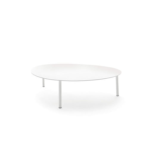 现代风格茶几 - ISLAND/BIG COFFEE TABLE - GRATTONI S.R.L. - 铝制 / 铝座桌脚 / 椭圆