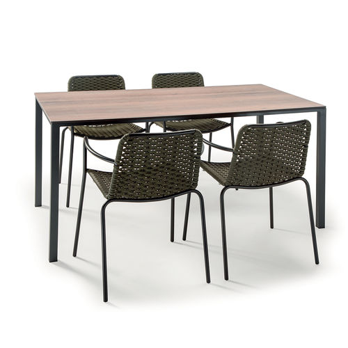 现代风格椅子 - CANNES ARMCHAIR - GRATTONI S.R.L. - 户外 / 电镀钢 / 彩绘金属