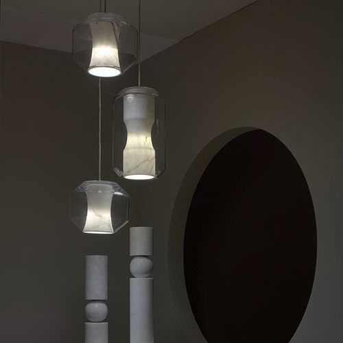 现代风格枝形吊灯 - CHAMBER  - Lee Broom - 水晶 / 钢 / 大理石