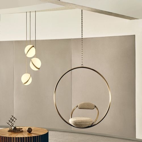 现代风格吊椅 - HOOP - Lee Broom - 室内 / 布料 / 钢