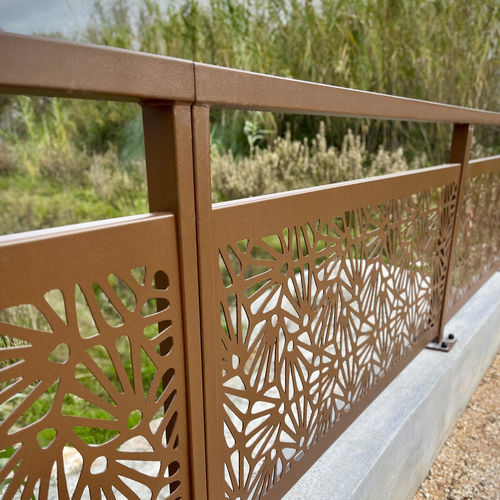 激光切割围栏 - CORTEN - Quaglia Diffusion - 板式 / 花园 / 热喷漆钢
