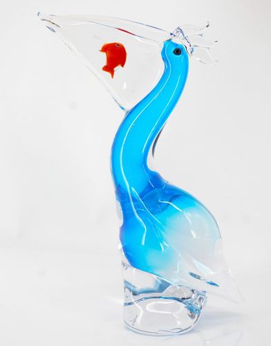动物雕塑 - Pelican - Wave Murano Glass srl - 穆拉诺玻璃 / 吹制玻璃 / 独立式