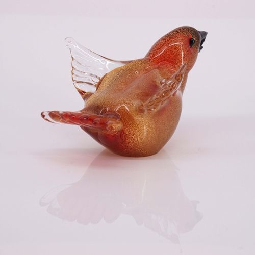 穆拉诺玻璃雕塑 - Bird  - Wave Murano Glass srl - 金质 / 独立式 / 金色