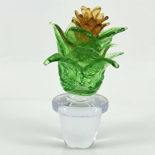 穆拉诺玻璃雕塑 - CACTUS - Wave Murano Glass srl - 吹制玻璃 / 独立式 / 彩色
