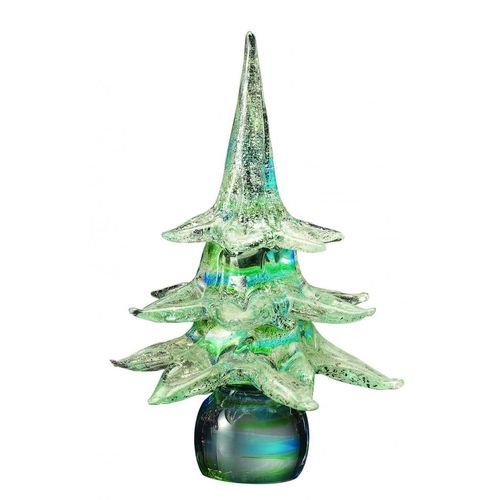 穆拉诺玻璃雕塑 - Christmas tree - Wave Murano Glass srl - 吹制玻璃 / 独立式 / 蓝色