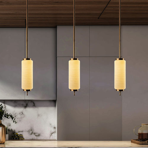 吊灯 - TAVALUG - Opoggio Srl - 黄铜 / 水晶 / 蜡石