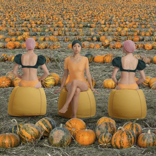 现代风格坐墩 - COSTURAS BALL - Diabla - 布料 / 圆形 / 带可拆保护罩