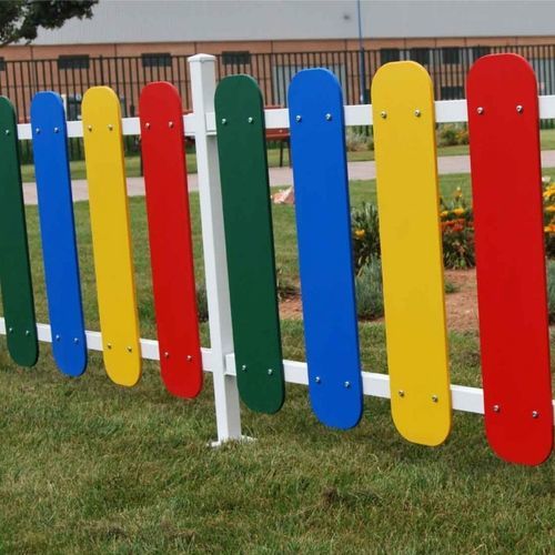 百叶窗式围栏 - RAINBOW  - mobipark - 用于游乐场 / 钢 / 聚乙烯