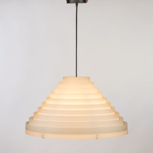 吊灯 - SUNSET - Aclara Lighting - 金属 / 布料 / 栎木