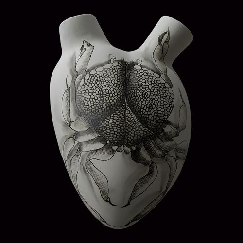 现代风格花瓶 - CRAB - ELICA STUDIO - 瓷质 / 墙壁 / 手工