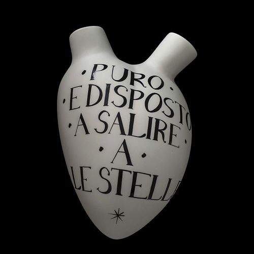 现代风格花瓶 - DANTE 700° PURGATORIO - ELICA STUDIO - 瓷质 / 手工 / 壁挂