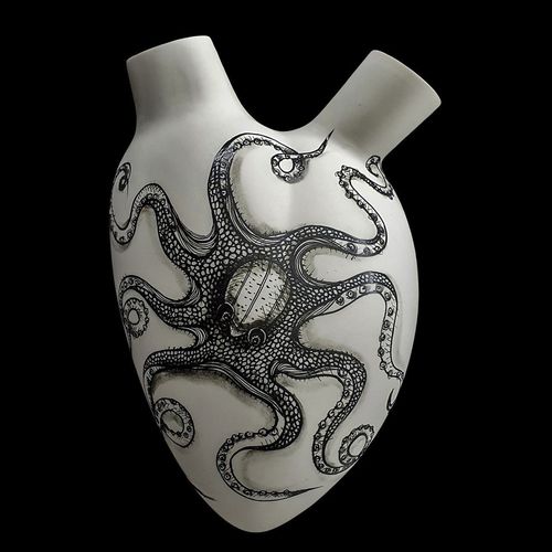 现代风格花瓶 - OCTOPUS - ELICA STUDIO - 瓷质 / 壁挂 / 手工
