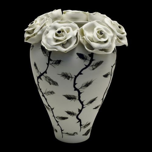 现代风格花瓶 - ROSAS - ELICA STUDIO - 瓷质 / 手工 / 意大利制造