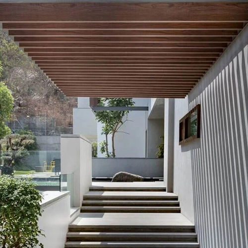 木塑复合材料建筑遮阳板 - BEP140140  - Foshan Greenzone - 用于外墙 / 用于屋顶 / 立式