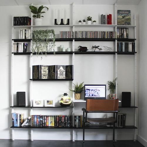 壁挂搁板系统 - Etagère bibliothèque murale  - Bretagne Design - 现代风格 / 热喷漆钢 / 家用