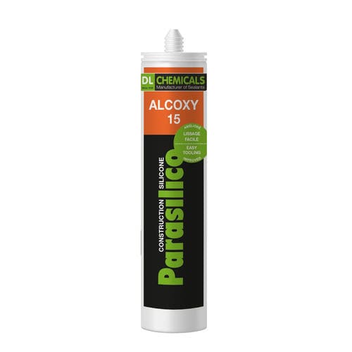 弹力胶合剂 - PARASILICO ALCOXY 15 - DL Chemicals - 硅树脂基底 / 粘贴式 / 用于玻璃