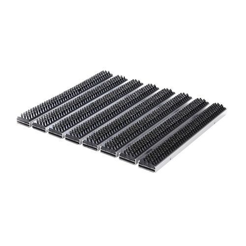 商用入口地垫 - ALUCABLE MINI - Almelose Borstelindustrie - 铝制 / 不锈钢 / 带有型材