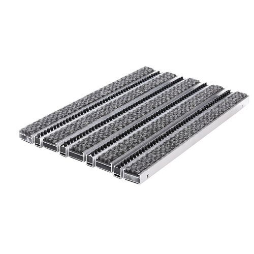 商用入口地垫 - ALUCABLE 10×10 WITH CARPET - Almelose Borstelindustrie - 铝制 / 不锈钢 / 带有型材