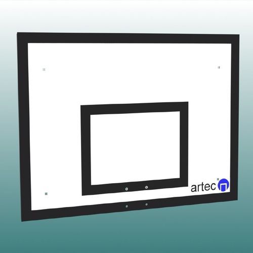 铝制篮板 - 37253 - artec Sportsgeräte GmbH - 长方形 / 白色 / 用于室内