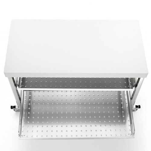 不锈钢料理台 - 130C-CARRELLO/1 - ALPES-INOX - Corian®可丽耐 / 带收纳 / 移动式