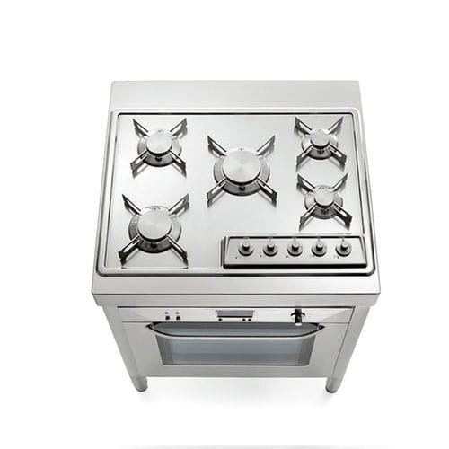 燃气组合灶 - C70-F60/1 - ALPES-INOX - 电动 / 5眼 / 单烤箱