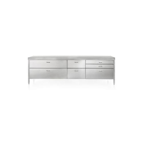 独立整体厨房组件 - 280C-CONTENIMENTO-2 - ALPES-INOX - 独立式 / 带抽屉