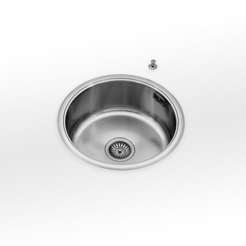 单槽厨房水槽 - VF 46 - ALPES-INOX - 无排水板 / 不锈钢 / 整体式