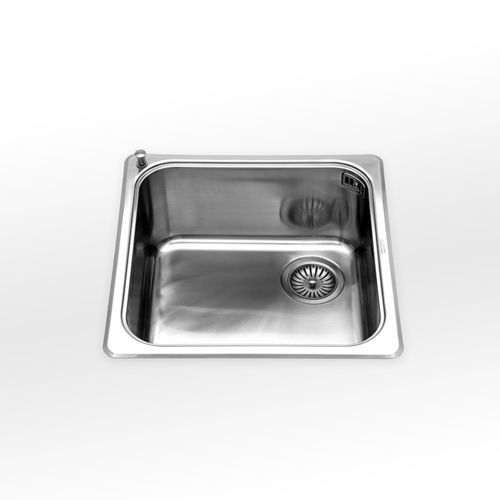 单槽厨房水槽 - radius 60 VF 446 series - ALPES-INOX - 无排水板 / 不锈钢 / 整体式