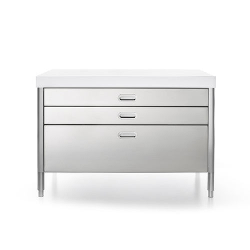 独立整体厨房组件 - 130C-CONTENIMENTO/2 - ALPES-INOX - 独立式 / 带抽屉
