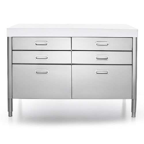 独立整体厨房组件 - 130C-CONTENIMENTO-3 - ALPES-INOX - 独立式 / 带抽屉