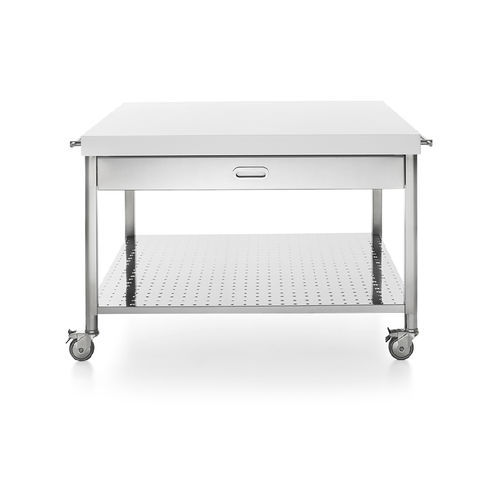 服务推车 - 130x125C-CARRELLO-1 - ALPES-INOX - 不锈钢 / Corian®可丽耐