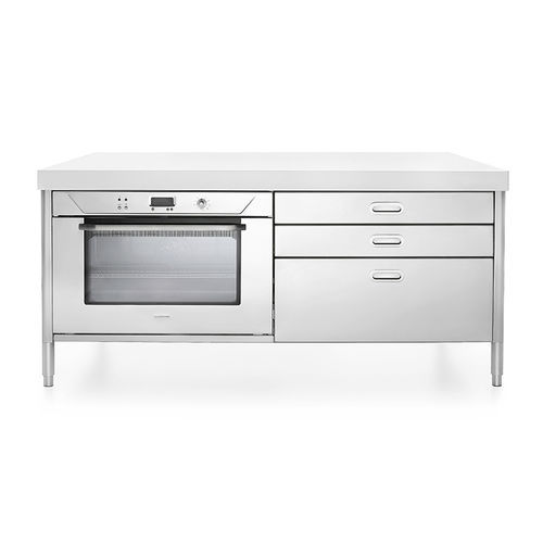 独立整体厨房组件 - 190C-F90+C90/1 - ALPES-INOX - 独立式 / 前厨 / 带抽屉