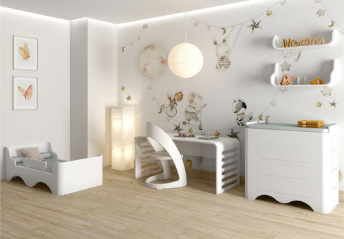 白色儿童房 - Wave room  - NU Furniture - 漆木 / MDF / 实木