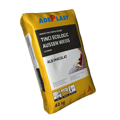 生态型砂浆 - TINCI AUSSEN WEISS  - AdePlast - 末道 / 用于混凝土 / 用于石工